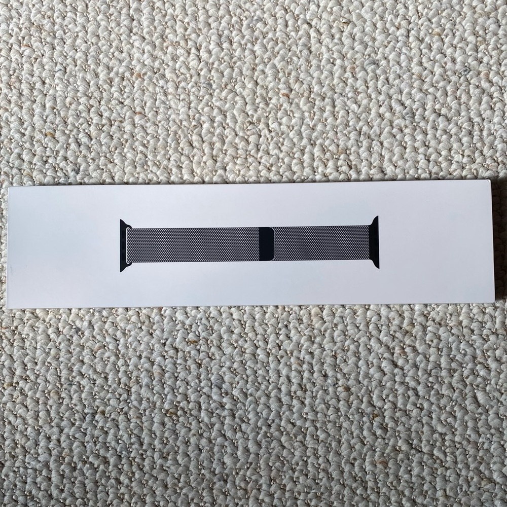 Apple Watch Graphite Stainless Steel Milanese Loop